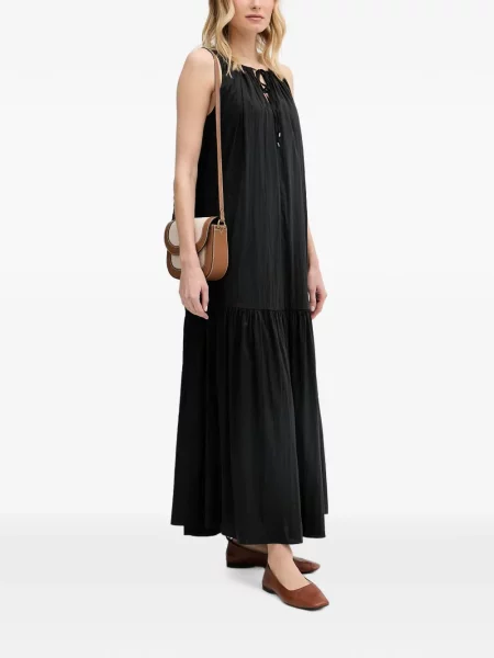 Rochie maxi Mos Mosh fără mâneci negru