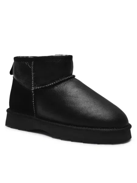 EMU Australia De piele bocanci SHARKY cu adaos de lână negru