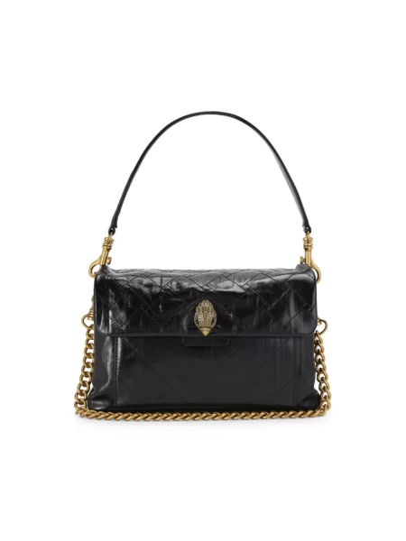 Kurt Geiger London torebka crossbody skórzana CELIA czarna