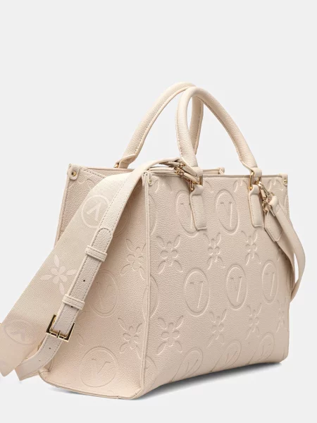 Geantă shopper Valentino din piele bej