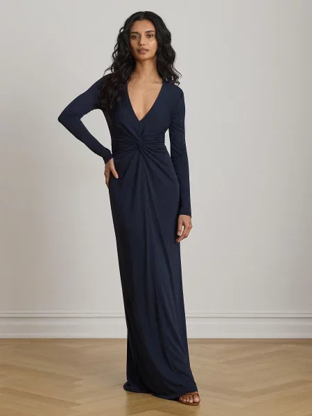 Lauren Ralph Lauren Večerné šaty námornícka modrá