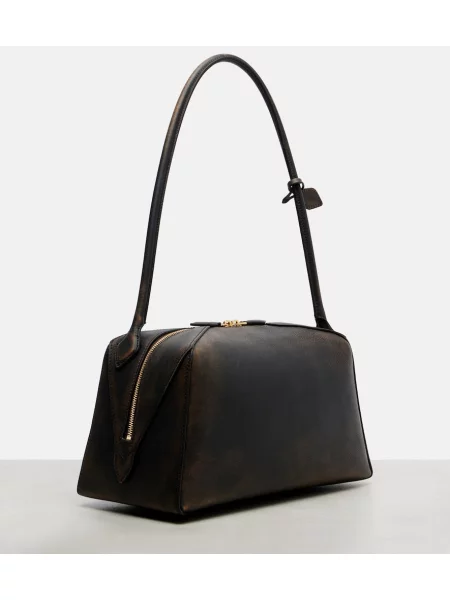 Geanta de piele Alaïa din piele maro