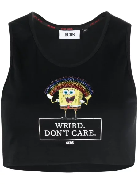 Vestă Gcds cu imagine negru