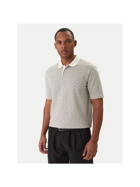 Armani Exchange Поло Écru Regular Fit