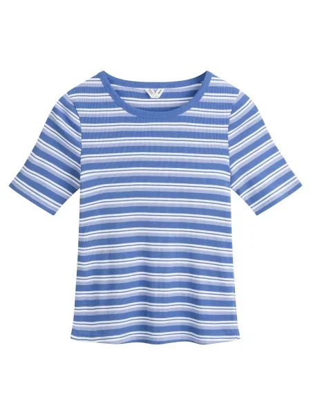 MELA Tricou Jasleen albastru / albastru porumbel alb
