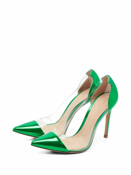 Pantofi cu toc Gianvito Rossi verde