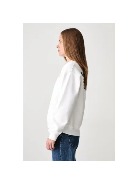Bluza Sporty And Rich z nadrukiem biała
