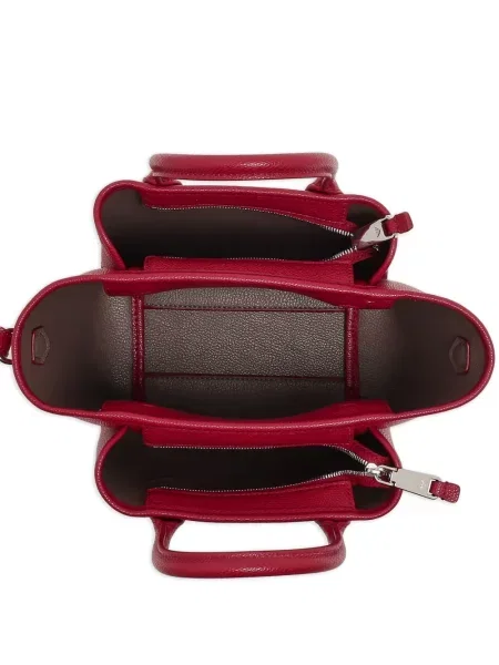 Geantă messenger Emporio Armani din piele roșu