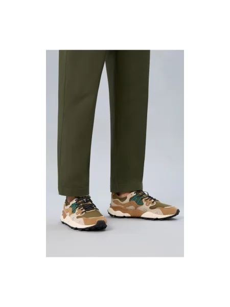 Pantofi Flower Mountain cu model floral bej