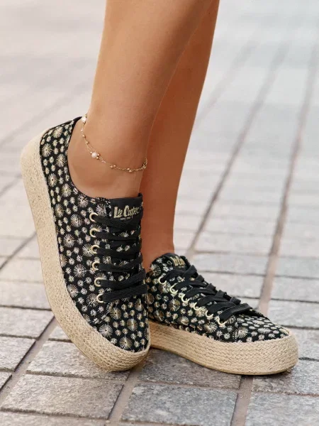 Tenisky Lee Cooper na platformě černé