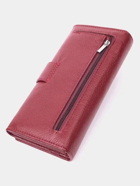 ST Leather Accessories Гаманець Шкіра бордовий