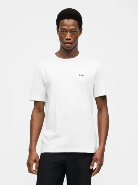 BOSS Tricou negru alb