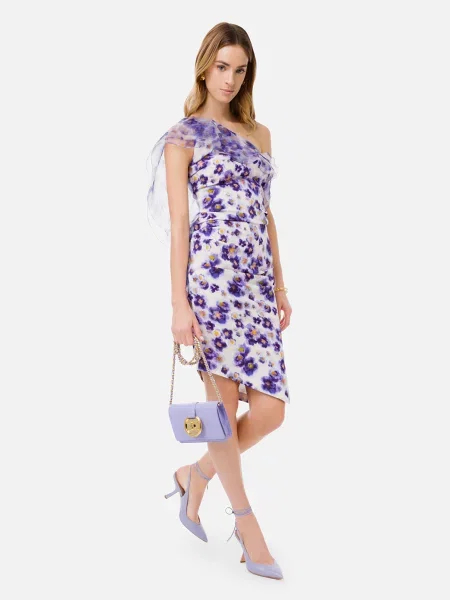 Платье Elisabetta Franchi фиолетовое