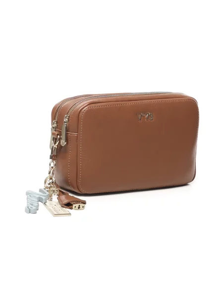 Torebka crossbody V73 skórzana brązowa