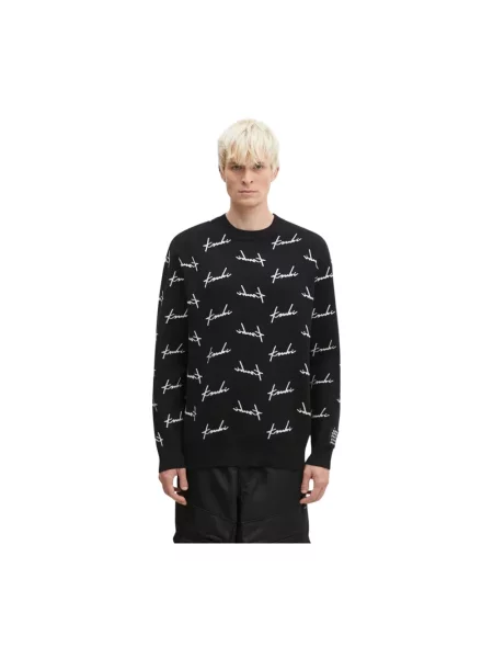 KSUBI sweter Skript Knit czarny