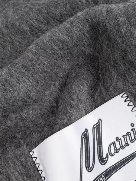 Fular Marni cu franjuri gri