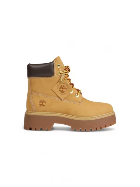 Timberland Šněrovací Kozačky Na Platformě Stone Street tmavě oranžová hnědé