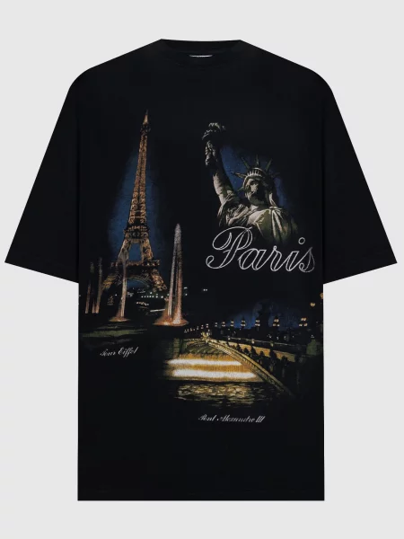 Футболка Paris Vetements чорна