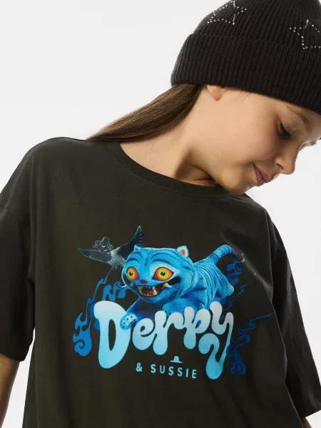 Reserved Футболка Kpop Demon Hunters™ темно-сірий сіра
