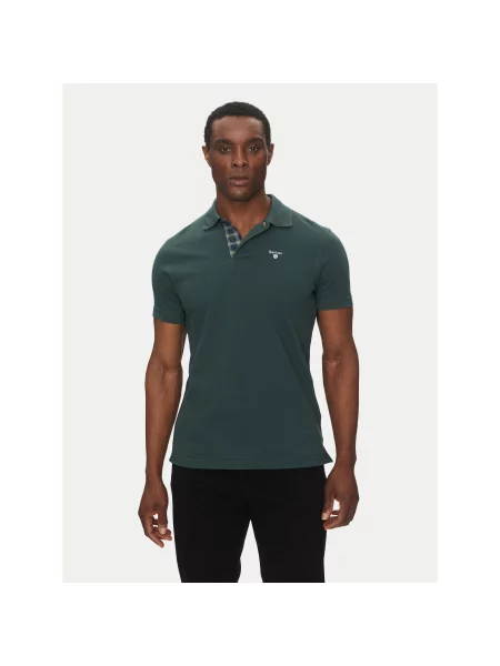Barbour Polo majica Tartan Regular Fit zelena
