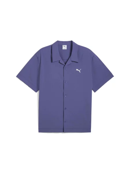 Сорочка PUMA Wardrobe Ess Relaxed Shirt комбінований верх синій