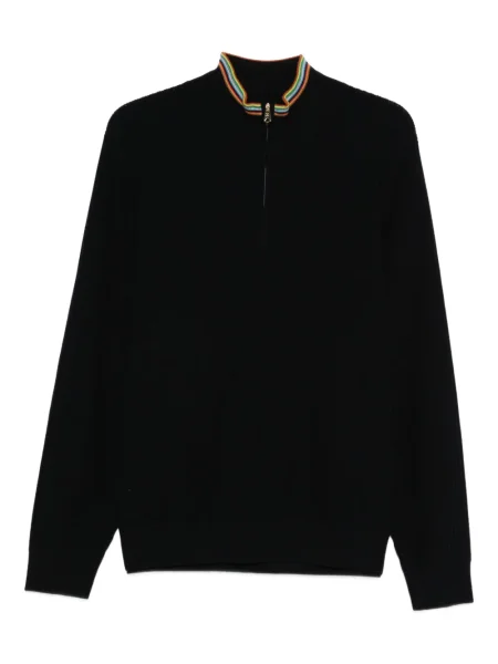 Sweter Paul Smith prążkowany niebieski