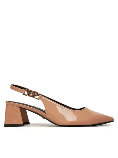 Sandály Guess s otevřenou špičkou černé