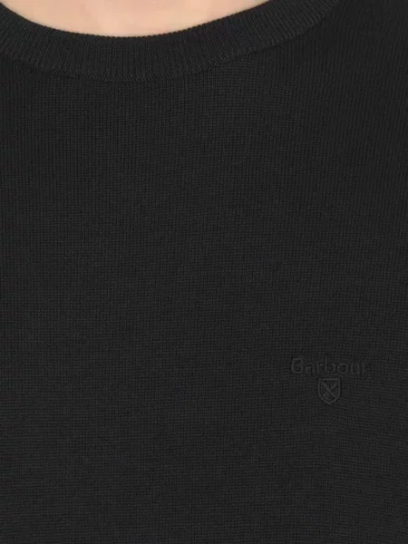 Pulover Barbour cu broderie negru