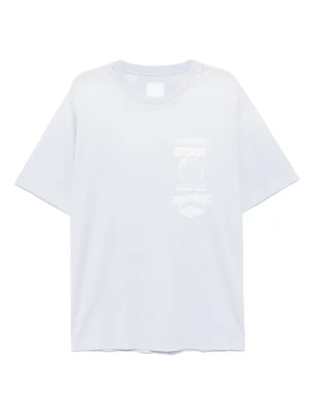 Tricou Givenchy cu imagine albastru