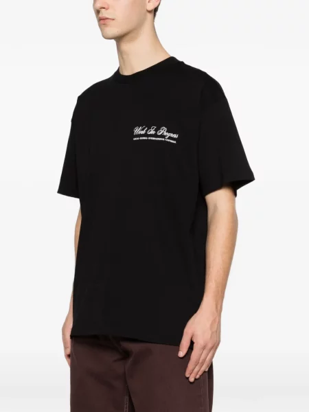 Тениска Carhartt Wip със сърца черно