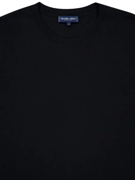Tricou Frescobol Carioca cu decolteu rotund negru