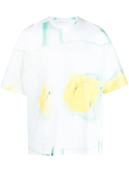 Tricou Bianca Saunders cu imagine verde
