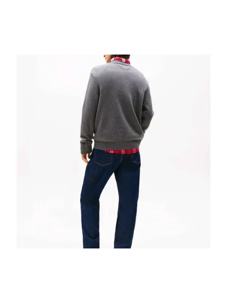 Geacă de blugi Tommy Hilfiger melange gri