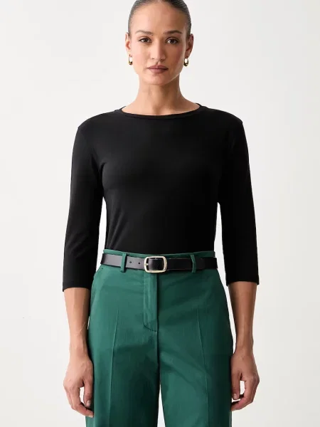 Tricou cu mânecă lungă Weekend Max Mara negru