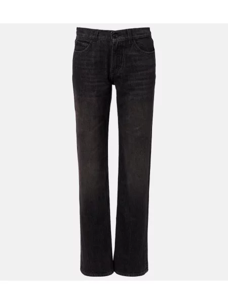 Blugi drepți The Row negru