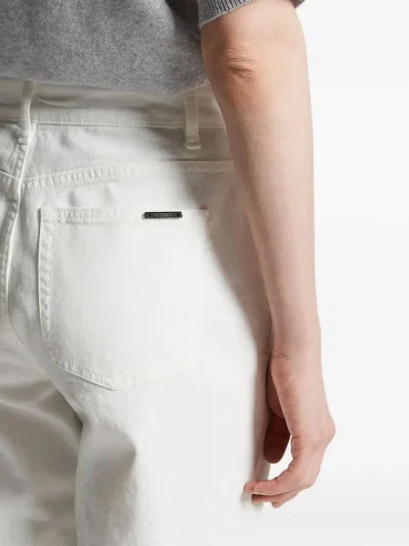 Blugi Peserico cu 5 buzunare alb