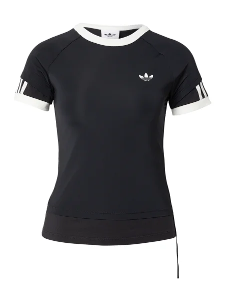 ADIDAS ORIGINALS Tricou LAYERED CALITEE negru alb