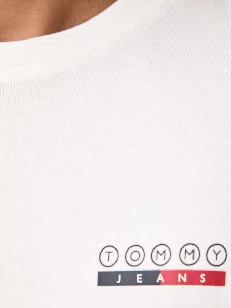 Tommy Jeans тениска мъжка от бяло