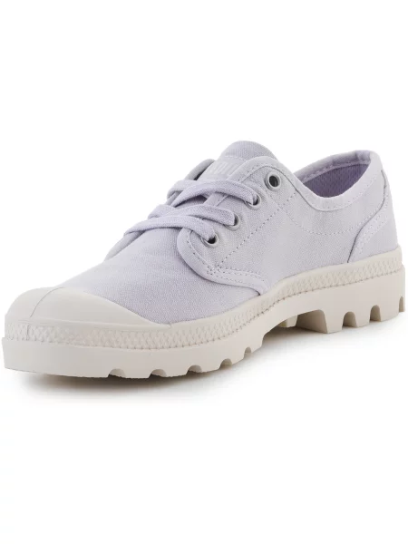 Keprové tenisky Palladium fialové