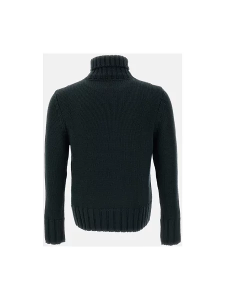 Sweter z golfem Customer Lovers wełniany zielony