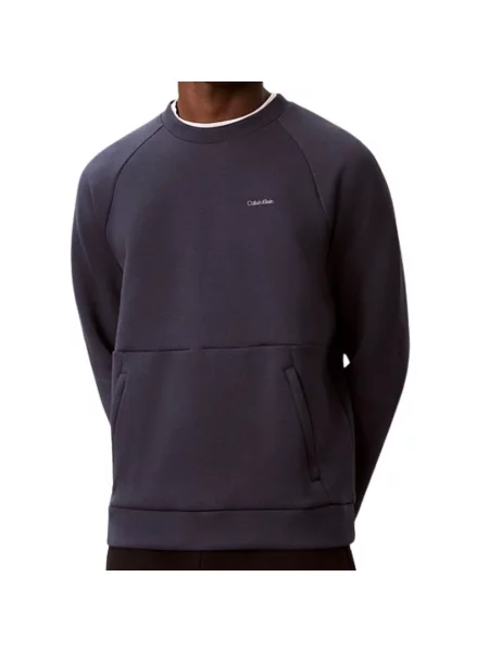 Dzianinowa bluza Calvin Klein niebieska