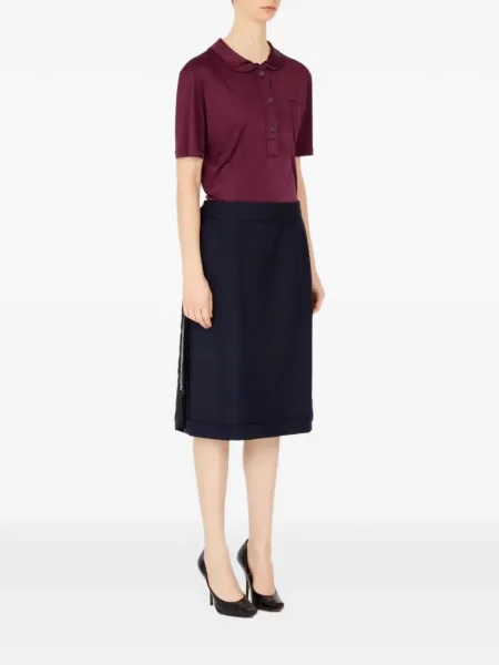 Fustă midi Maison Margiela albastru
