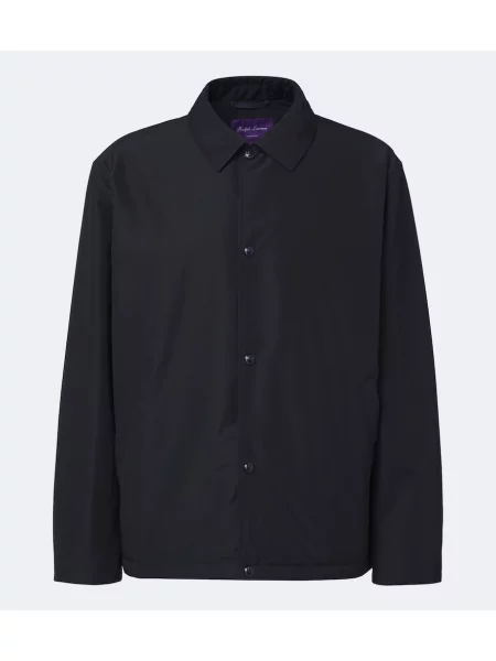 Geacă Ralph Lauren Purple Label de lână albastru