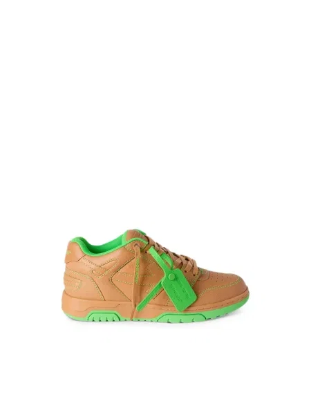Sneakersy Off-white skórzane biznesowe białe