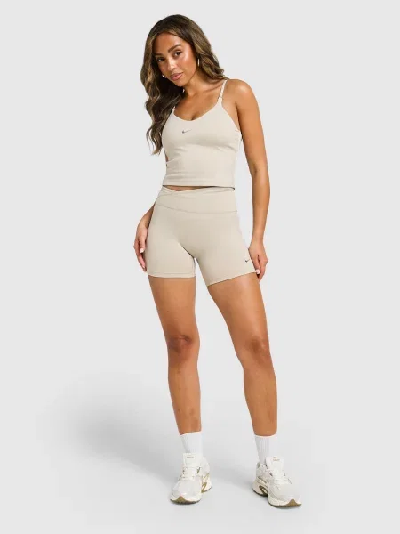 Nike Bra W Nk Indy Bra Tank Gls beżowy