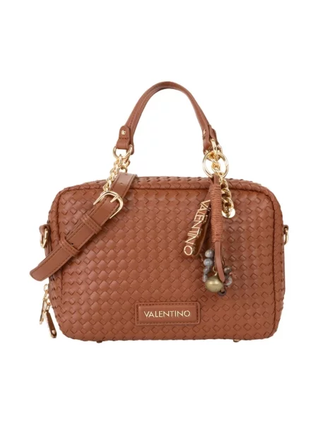 Crossbody kabelka Valentino z ekologickej kože hnedá