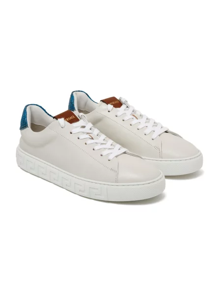 Sneakersy Versace skórzane białe