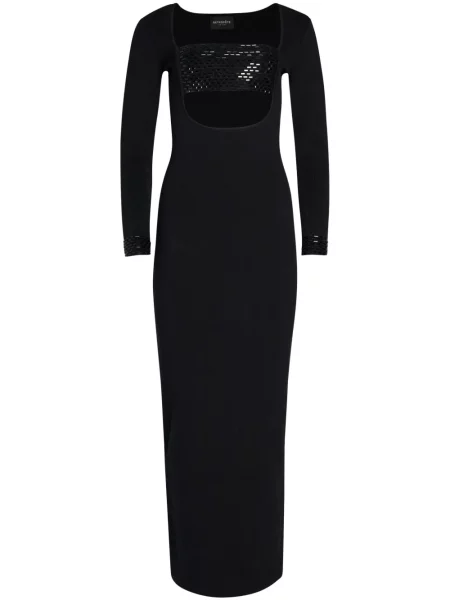 Maksi sukienka maxi Retrofete garniturowa czarna