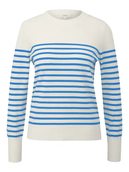 S.Oliver Pulover modra / off-bela bela