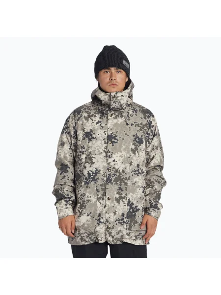 Férfi snowboard kabát DC Tundra fractal. Méret: L szürke